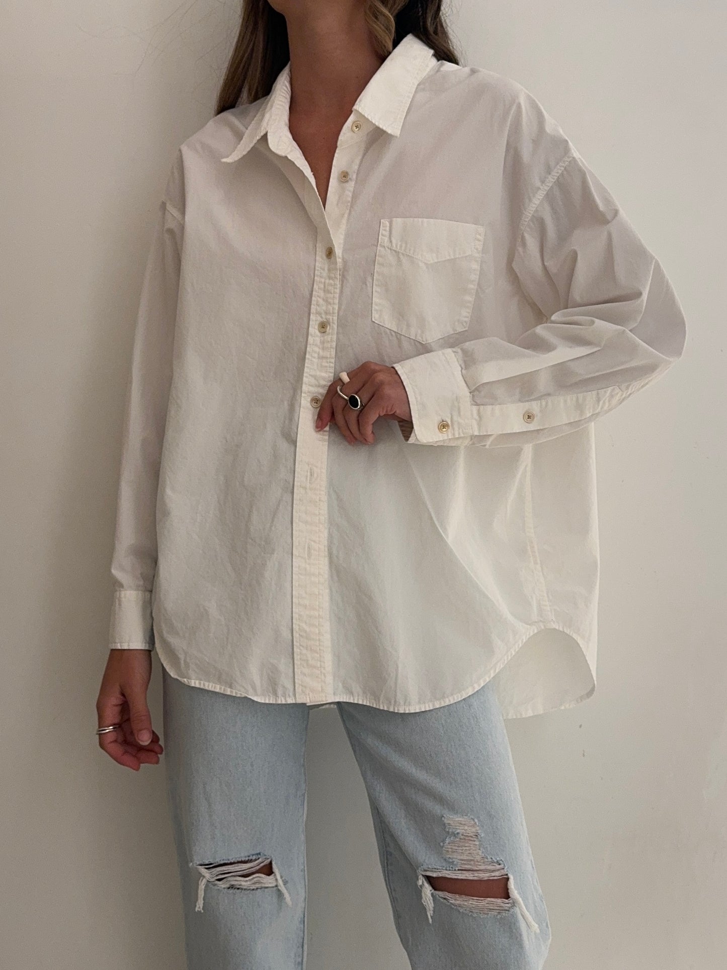 White Wilfred Button Up