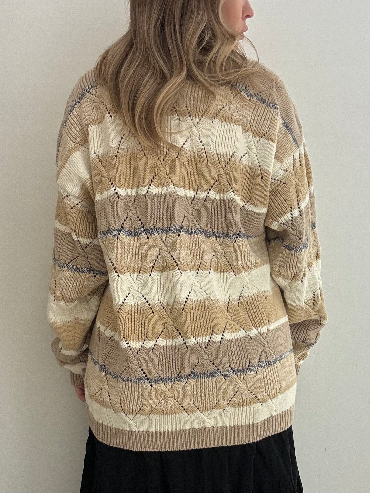 Vintage Knit Pattern Sweater