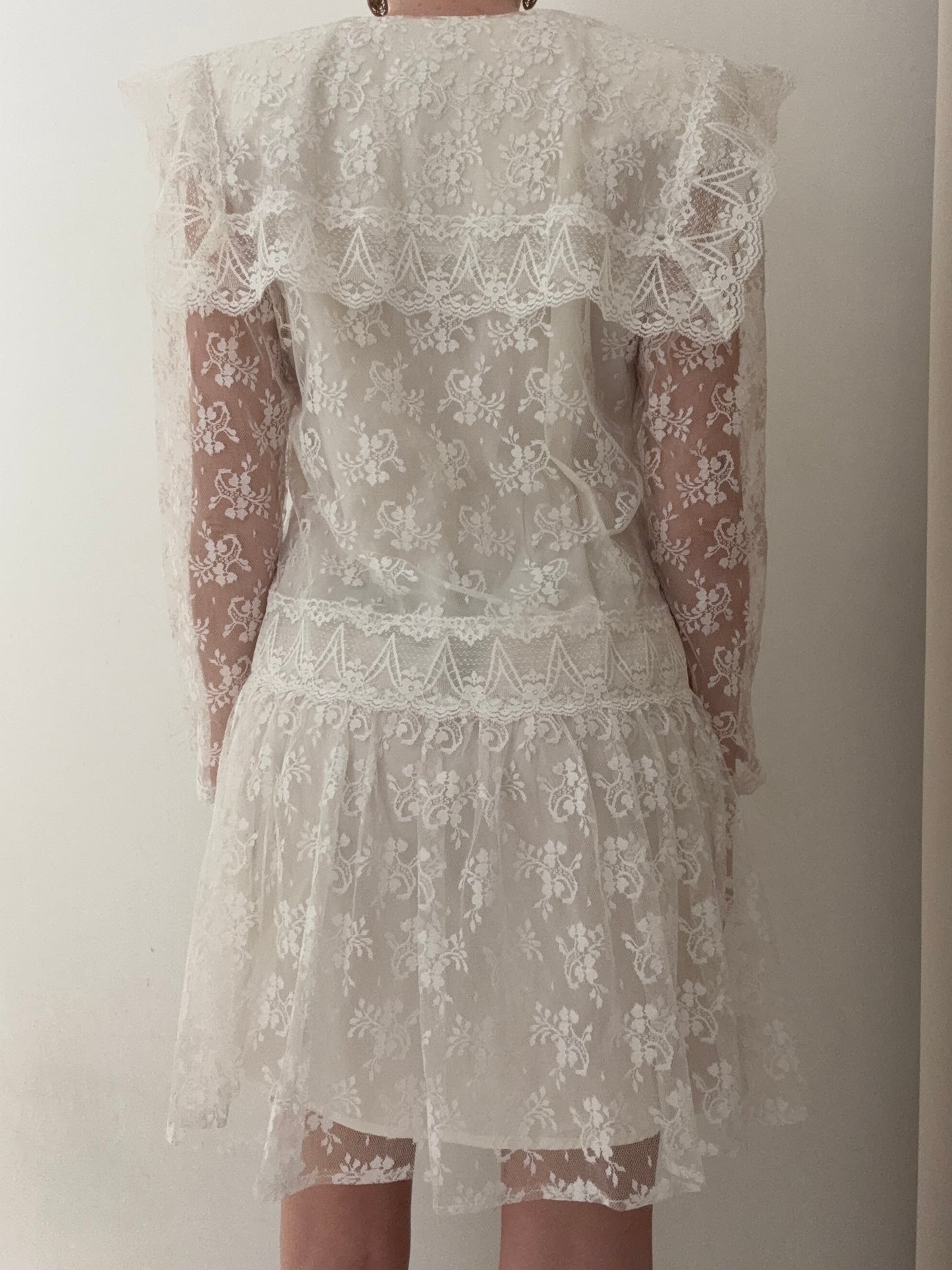 Gunne Sax Custom Lace Dress
