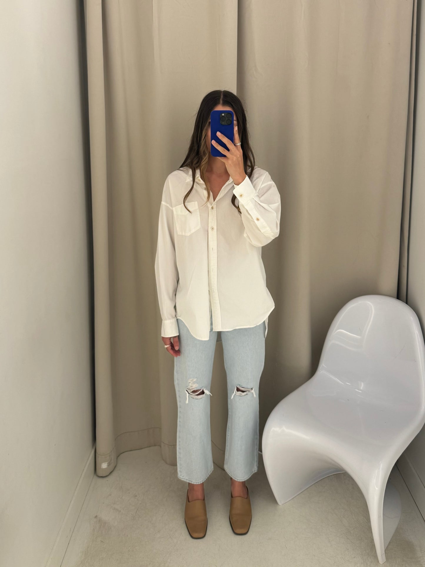 White Wilfred Button Up