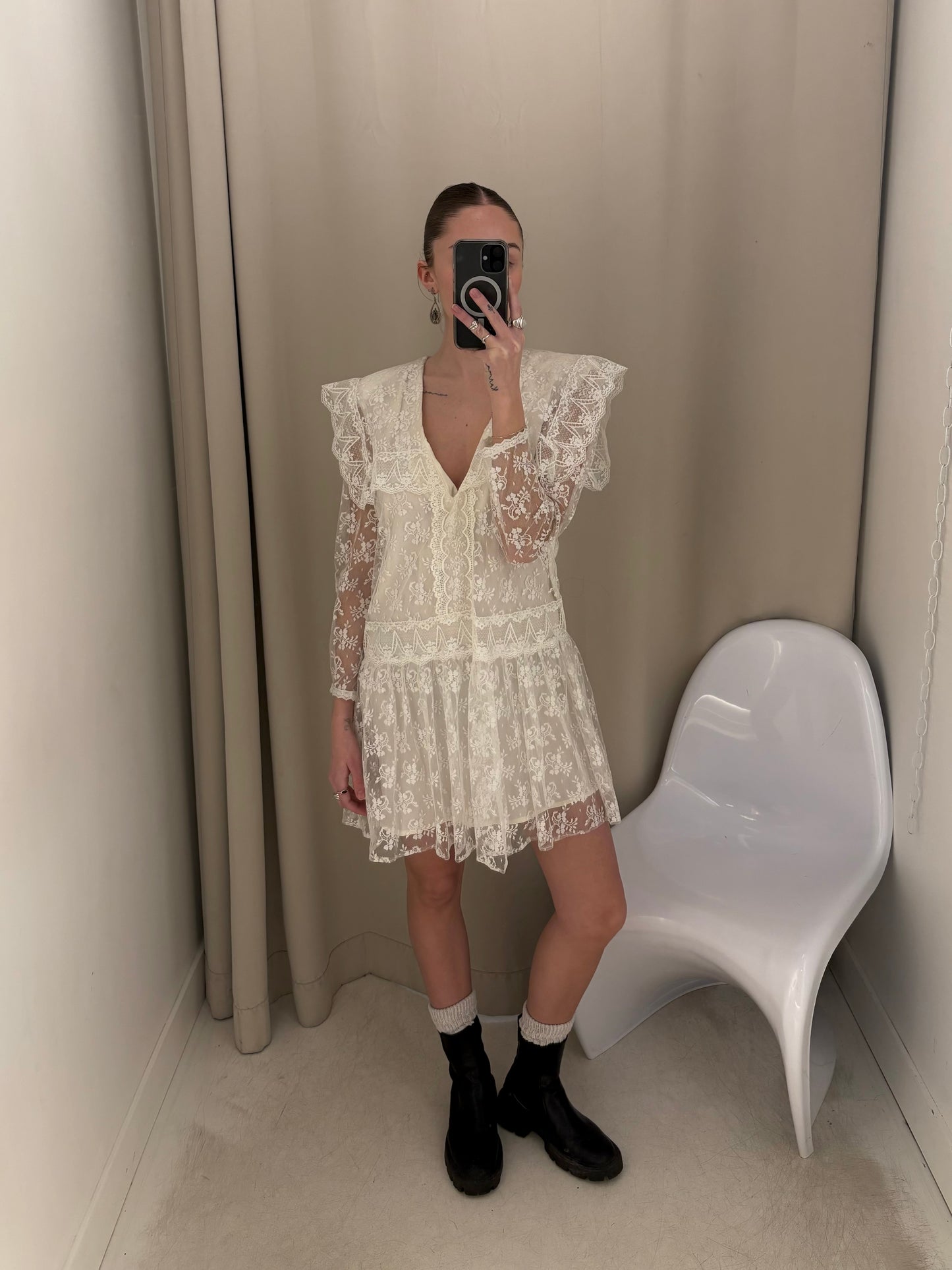 Gunne Sax Custom Lace Dress