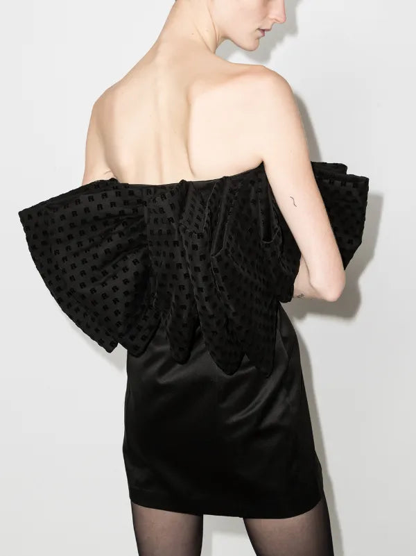 Rotate Black Strapless Dress