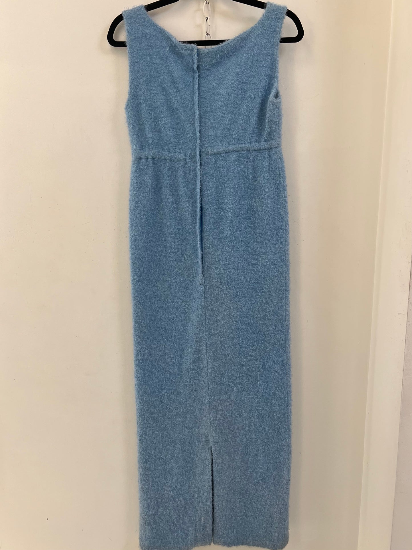 Vintage Fuzzy Blue Maxi Dress