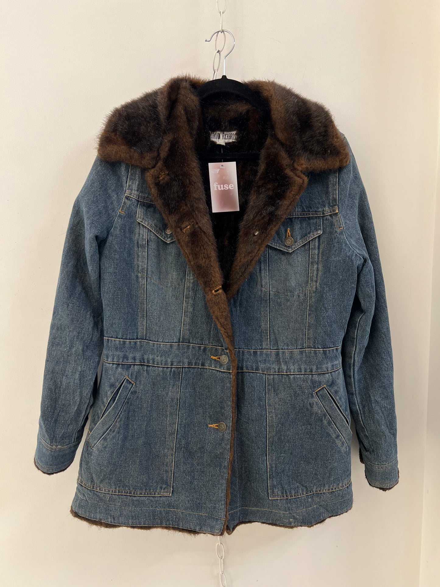 VTG Denim Faux Fur Jacket