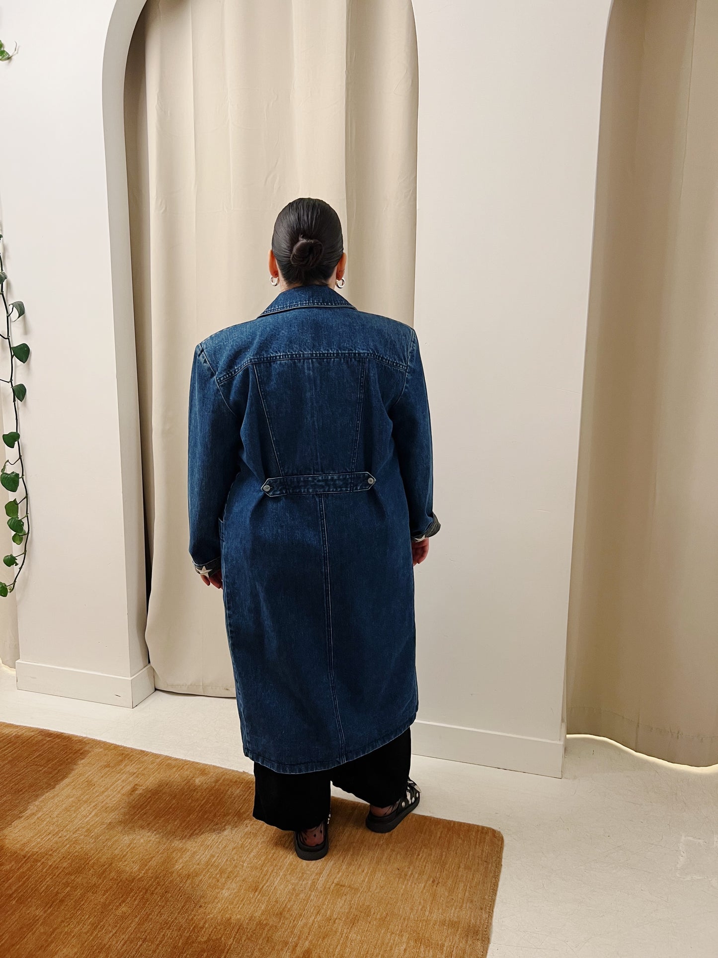 Vintage Pulse Long Denim Coat