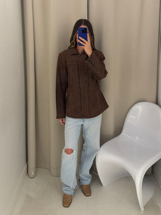 Vintage Brown Leather Jacket