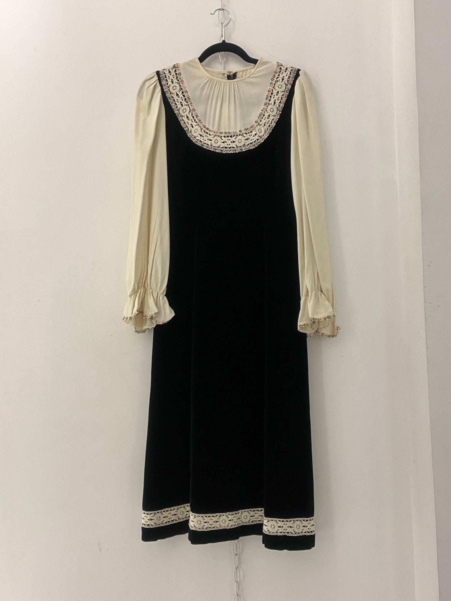 Vintage Velvet Lace Dress