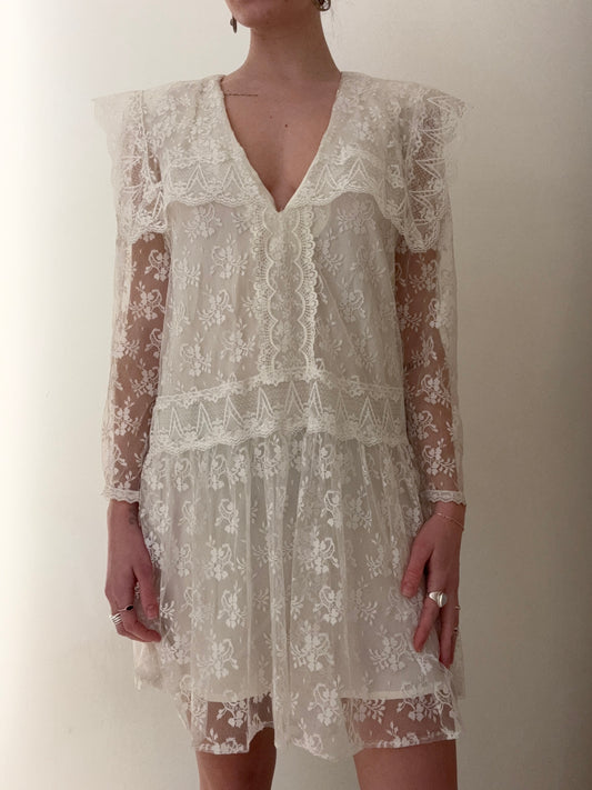 Gunne Sax Custom Lace Dress