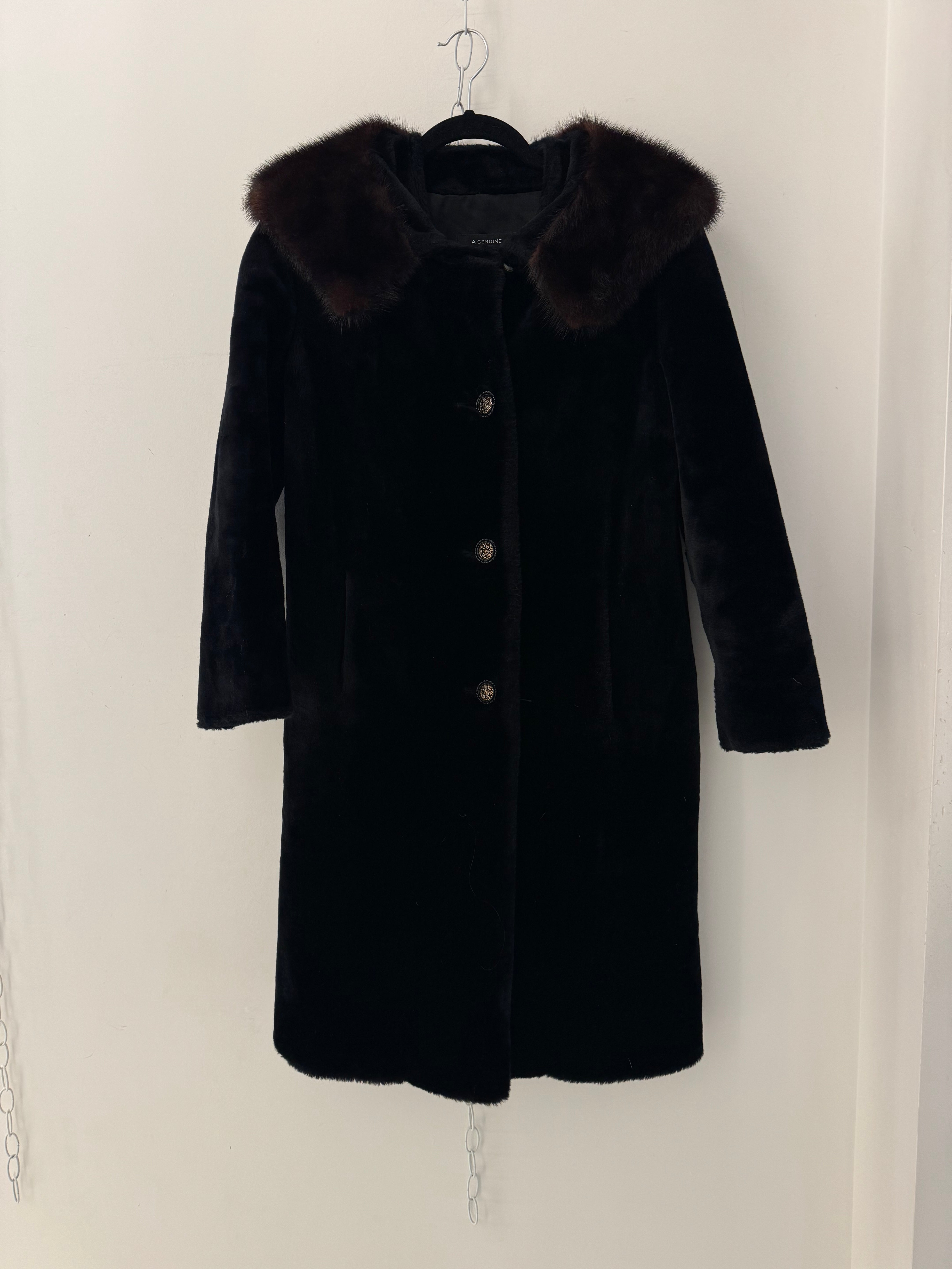 Faux fur vintage-style jacket