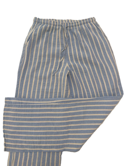 Blue Striped Linen Pant