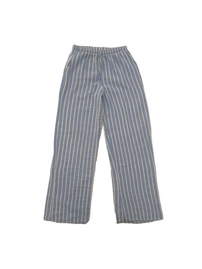 Blue Striped Linen Pant