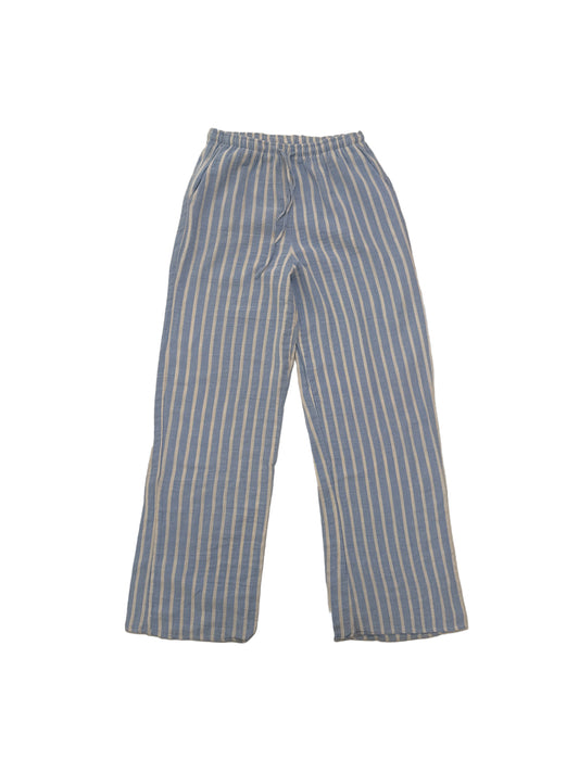 Blue Striped Linen Pant