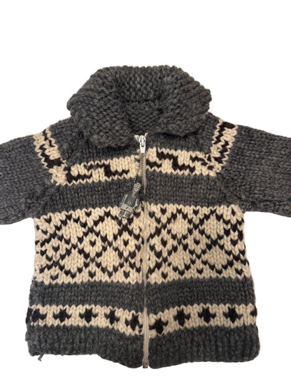 Toddler Handmade Cowichan Zip Up