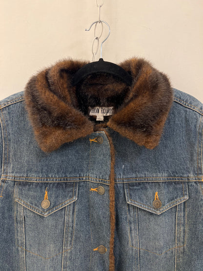 VTG Denim Faux Fur Jacket