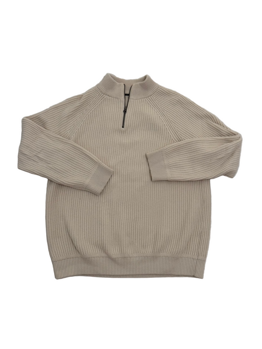 Cream Knit Half Zip