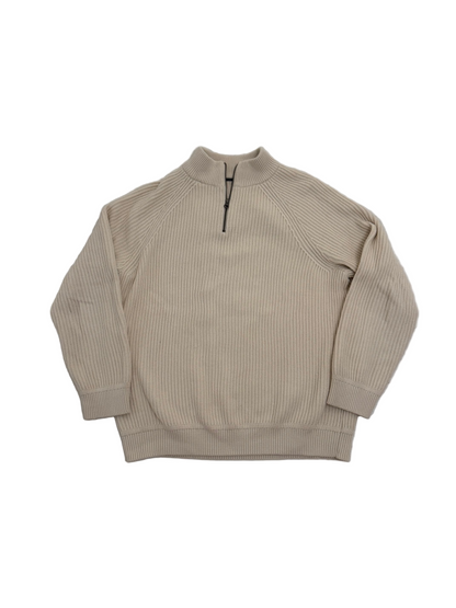 Cream Knit Half Zip