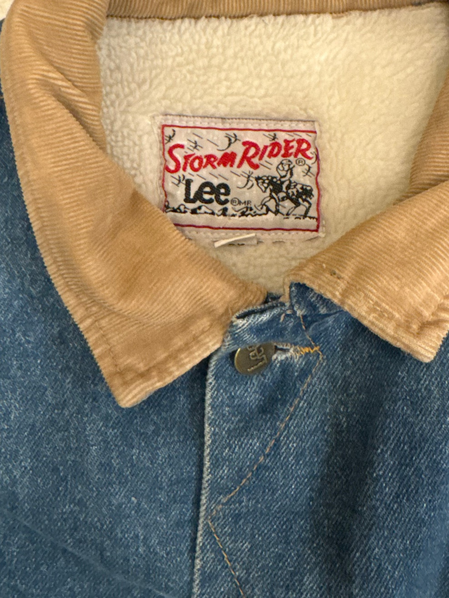 Vintage Lined Lee Storm Rider Denim
