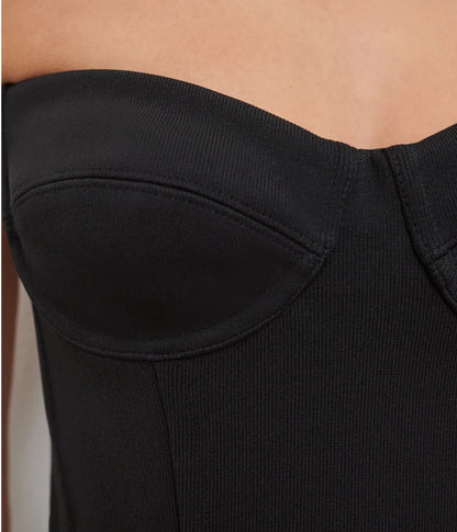 Wardrobe NYC Semi Matte Bustier