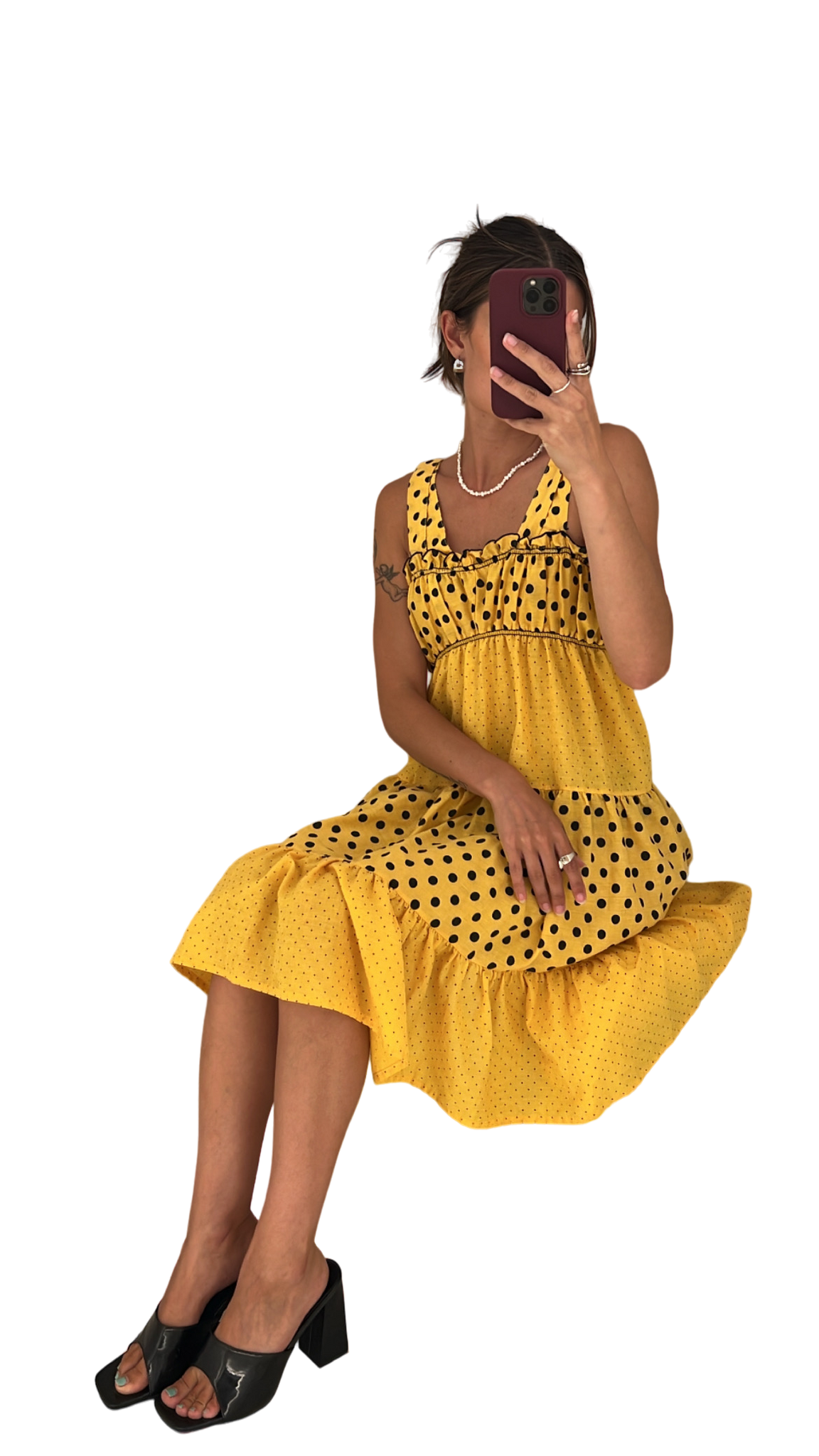 Vintage Yellow Babydoll Dress