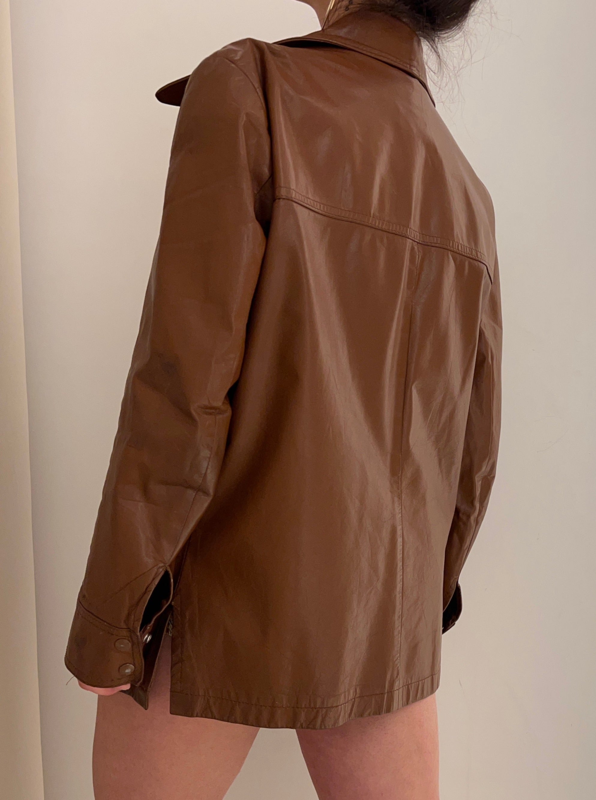 Vintage Brown Leather Jacket – Lost Together