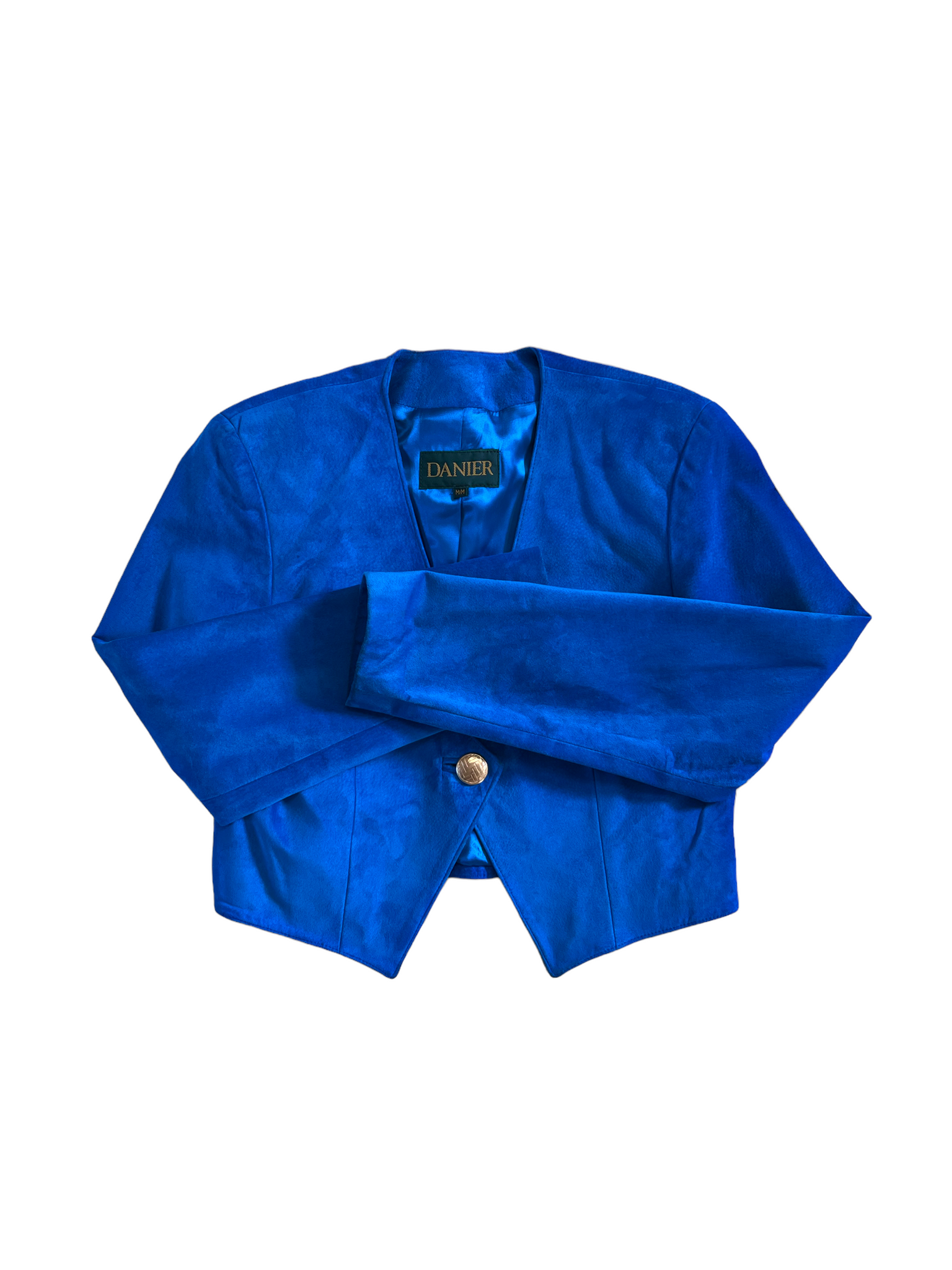 Vintage Danier Blue Suede Jacket