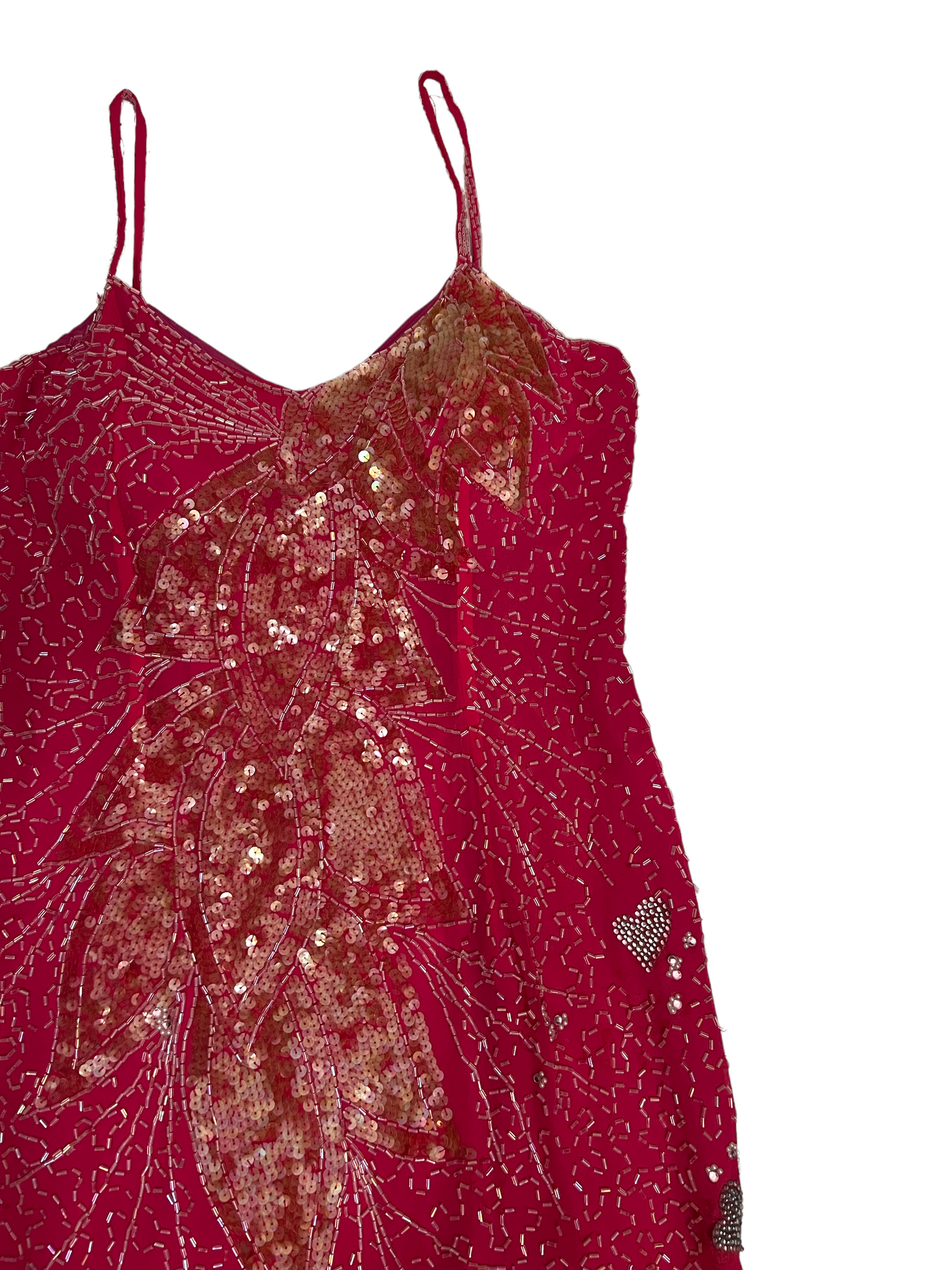 Vintage Pink Sequin Dress