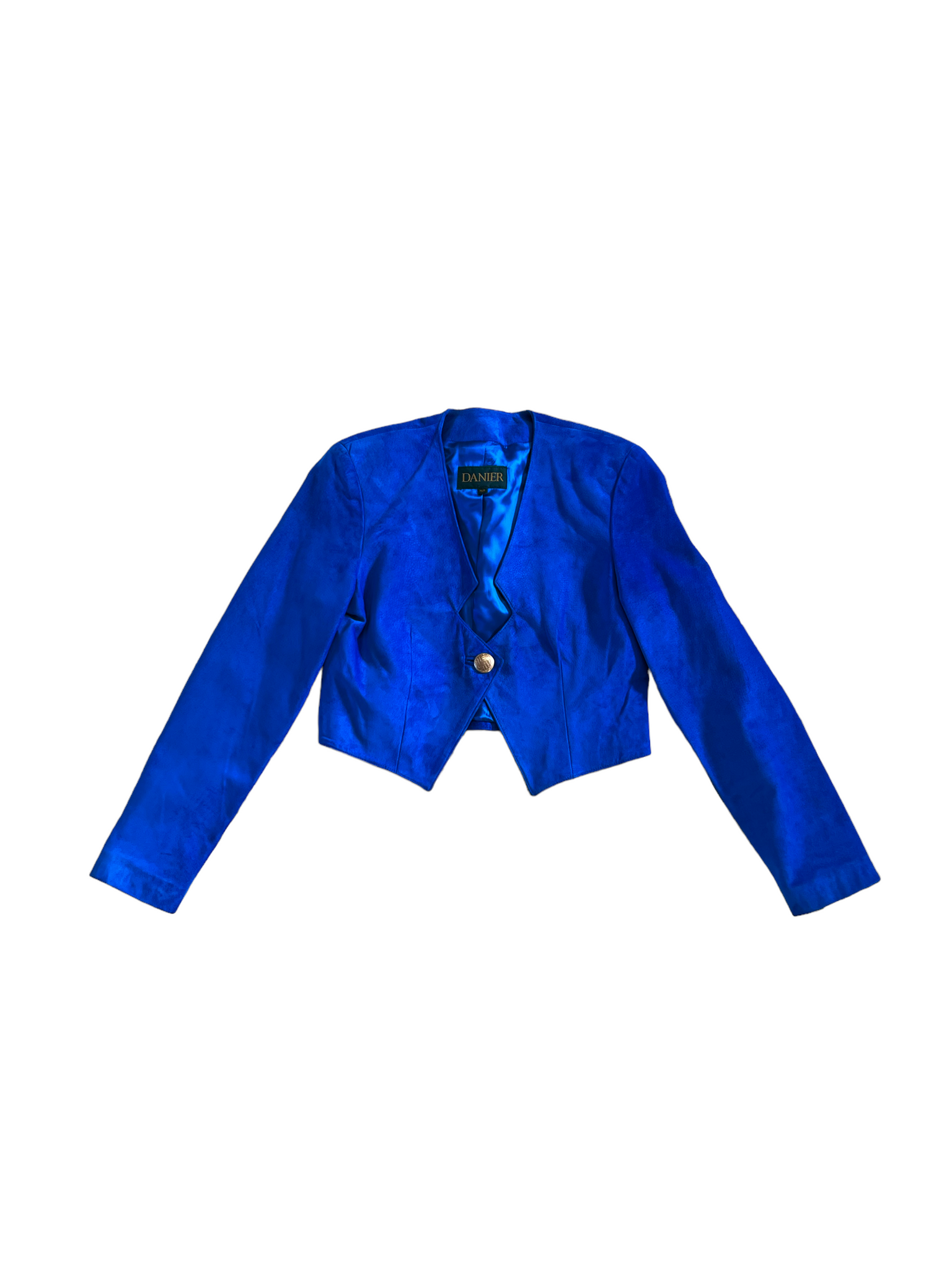Vintage Danier Blue Suede Jacket